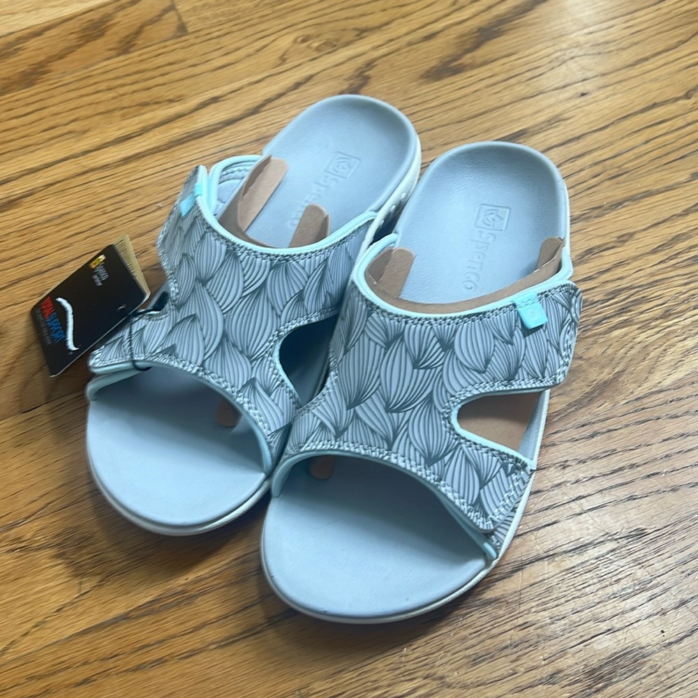 Sold Women's Kholo Wave Grey Slide Mule Sandals Medium Size 7